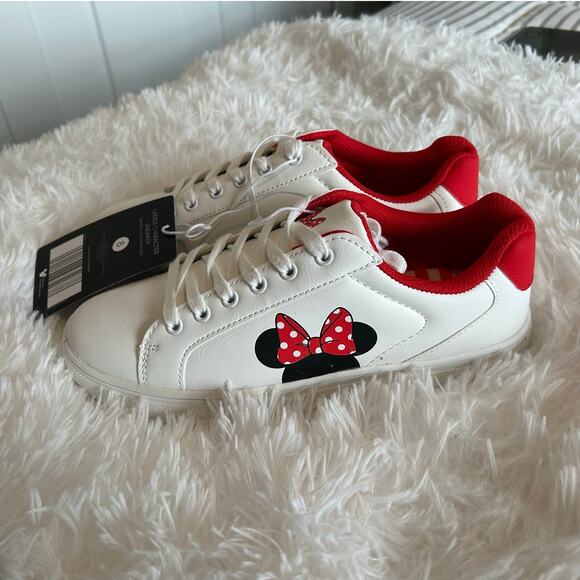 NEW Aldi Disney Minnie Mouse Sneakers – White/Red – Women’s Size 8 - Picture 2 of 7